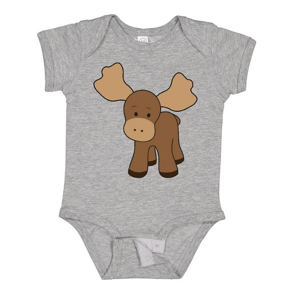 Inktastic Cute Moose Boys or Girls Baby Bodysuit
