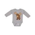 thumbnail image 1 of Inktastic Cute Moose Boys or Girls Long Sleeve Baby Bodysuit, 1 of 5