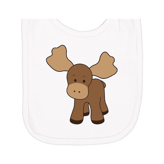 Inktastic Cute Moose Newborn Bib