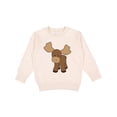 thumbnail image 1 of Inktastic Cute Moose Toddler Sweatshirt, 1 of 4