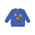 thumbnail image 1 of Inktastic Cute Moose Toddler Sweatshirt, 1 of 4