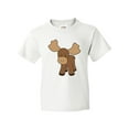 thumbnail image 1 of Inktastic Cute Moose Youth T-Shirt, 1 of 5