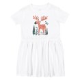 thumbnail image 1 of Inktastic Cute Moose in Forest Girls Toddler Dress, 1 of 5