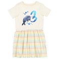 thumbnail image 1 of Inktastic Cute Narwhal 3rd Birthday Girls Toddler Dress, 1 of 5