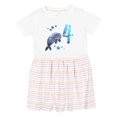thumbnail image 1 of Inktastic Cute Narwhal 4th Birthday Girls Toddler Dress, 1 of 5