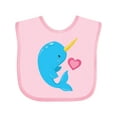 thumbnail image 1 of Inktastic Cute Narwhal Boys Baby Bib, 1 of 4