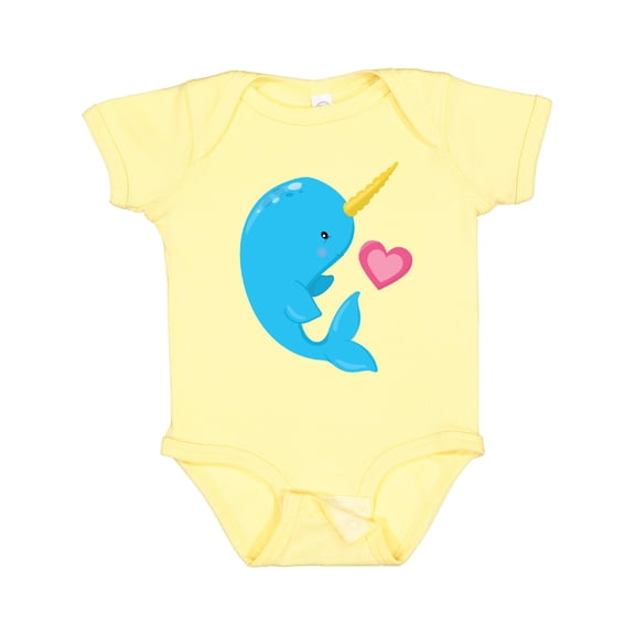 Inktastic Cute Narwhal Boys Baby Bodysuit