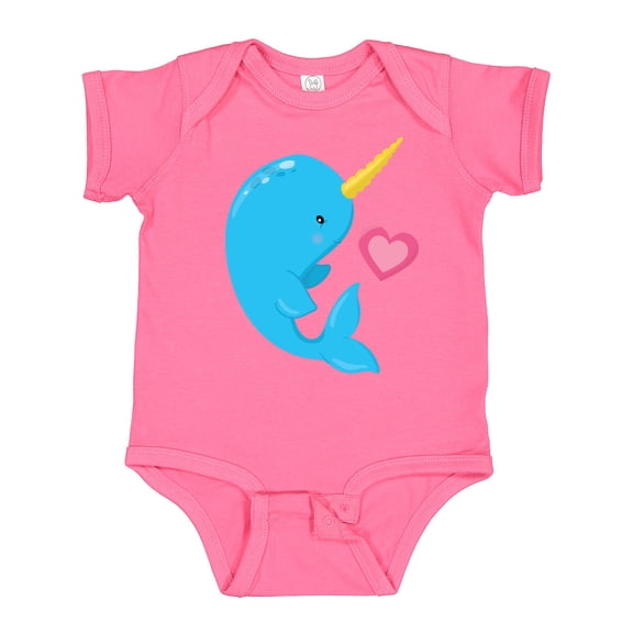 Inktastic Cute Narwhal Boys Baby Bodysuit