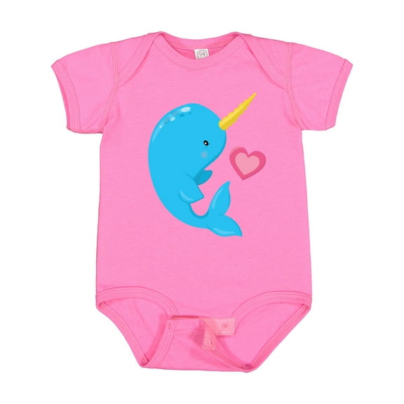 Inktastic Cute Narwhal Boys Baby Bodysuit