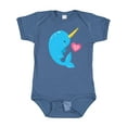 thumbnail image 1 of Inktastic Cute Narwhal Boys Baby Bodysuit, 1 of 5
