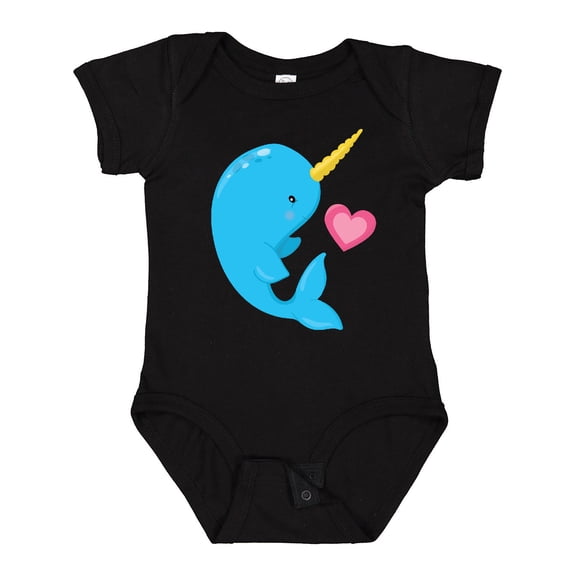Inktastic Cute Narwhal Boys Baby Bodysuit