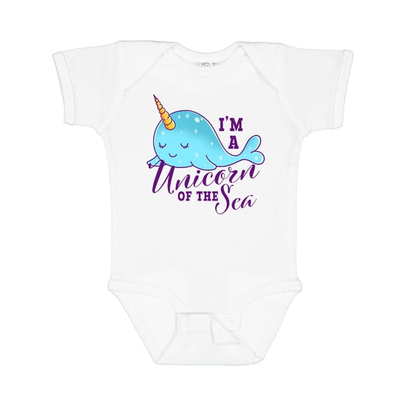 Inktastic Cute Narwhal I'm a Unicorn of the Sea Girls Baby Bodysuit