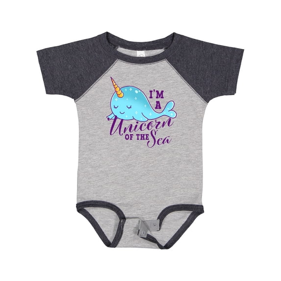 Inktastic Cute Narwhal I'm a Unicorn of the Sea Girls Baby Bodysuit