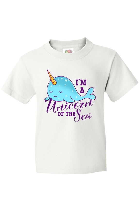 Cute Narwhal I'm a Unicorn of the Sea Youth T-Shirt