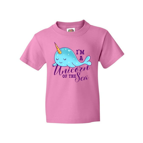 Inktastic Cute Narwhal I'm a Unicorn of the Sea Youth T-Shirt