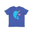 thumbnail image 1 of Inktastic Cute Narwhal Youth T-Shirt, 1 of 5
