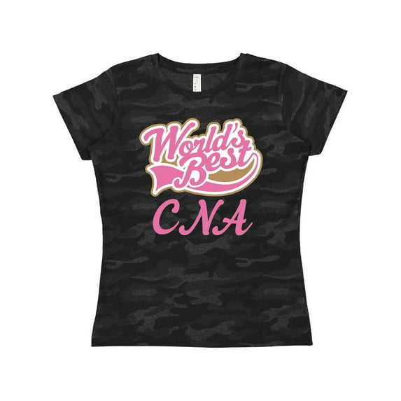 Inktastic Cute Nurse Assistant CNA (Worlds Best) Gift Idea Women's T-Shirt