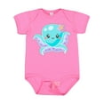 thumbnail image 1 of Inktastic Cute Octopus Blue with Star Boys or Girls Baby Bodysuit, 1 of 5