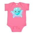 thumbnail image 1 of Inktastic Cute Octopus Blue with Star Boys or Girls Baby Bodysuit, 1 of 5