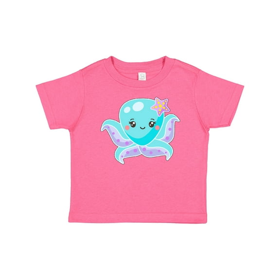 Inktastic Cute Octopus Blue with Star Boys or Girls Baby T-Shirt