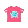 thumbnail image 1 of Inktastic Cute Octopus Blue with Star Boys or Girls Toddler T-Shirt, 1 of 5