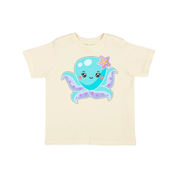 Inktastic Cute Octopus Blue with Star Boys or Girls Toddler T-Shirt