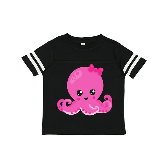 Inktastic Cute Octopus, Little Octopus, Baby Octopus, Hearts Girls Toddler T-Shirt