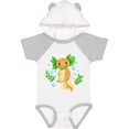 thumbnail image 1 of Inktastic Cute Orange and Green Axolotl Boys or Girls Baby Bodysuit, 1 of 5