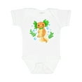 thumbnail image 1 of Inktastic Cute Orange and Green Axolotl Boys or Girls Baby Bodysuit, 1 of 5