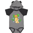 thumbnail image 1 of Inktastic Cute Orange and Green Axolotl Boys or Girls Baby Bodysuit, 1 of 5