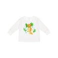 thumbnail image 1 of Inktastic Cute Orange and Green Axolotl Boys or Girls Long Sleeve Toddler T-Shirt, 1 of 5
