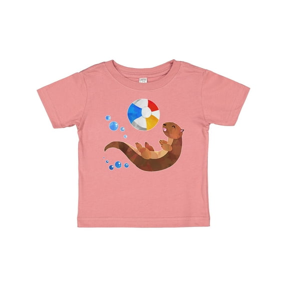 Inktastic Cute Otter and Beachball Boys or Girls Baby T-Shirt
