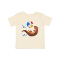 thumbnail image 1 of Inktastic Cute Otter and Beachball Boys or Girls Baby T-Shirt, 1 of 5