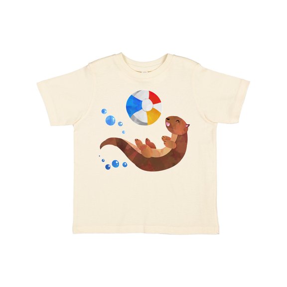 Inktastic Cute Otter and Beachball Boys or Girls Toddler T-Shirt