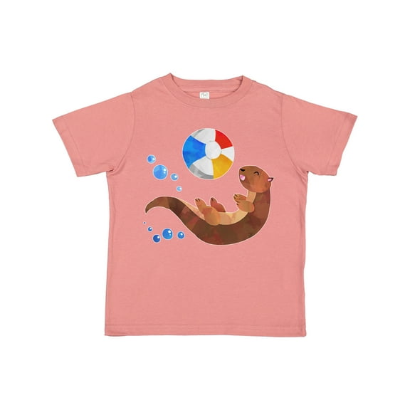 Inktastic Cute Otter and Beachball Boys or Girls Toddler T-Shirt