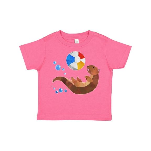 Inktastic Cute Otter and Beachball Boys or Girls Toddler T-Shirt
