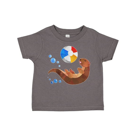 Inktastic Cute Otter and Beachball Boys or Girls Toddler T-Shirt