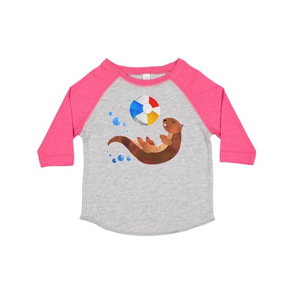 Inktastic Cute Otter and Beachball Boys or Girls Toddler T-Shirt