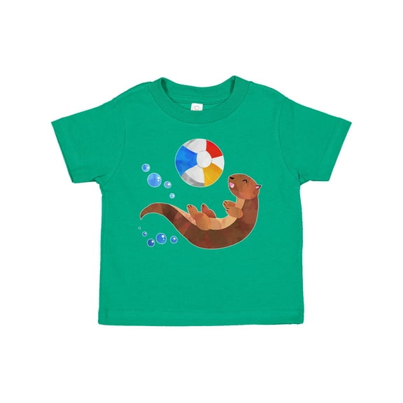 Inktastic Cute Otter and Beachball Boys or Girls Toddler T-Shirt