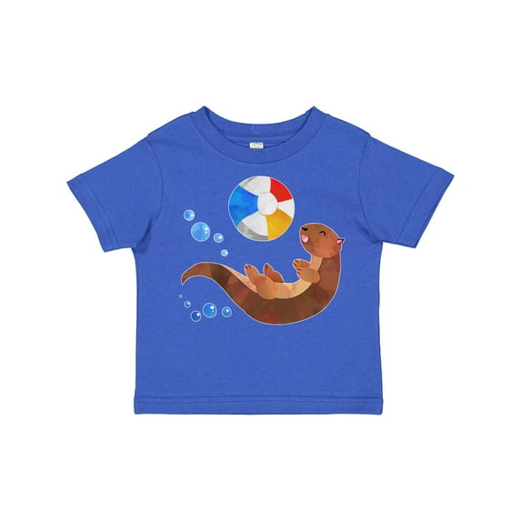 Inktastic Cute Otter and Beachball Boys or Girls Toddler T-Shirt