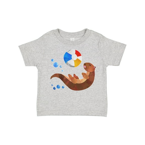 Inktastic Cute Otter and Beachball Boys or Girls Toddler T-Shirt