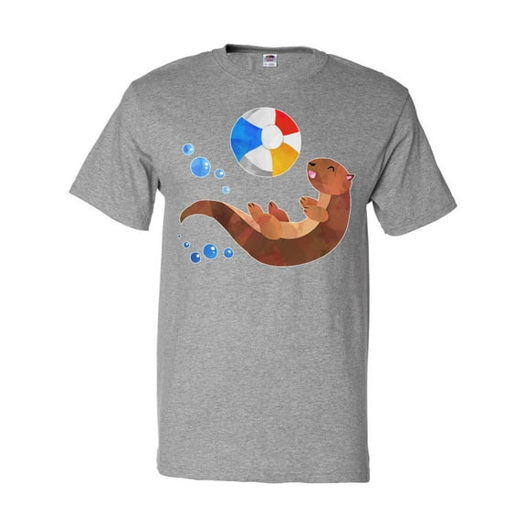 Inktastic Cute Otter and Beachball T-Shirt