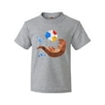 thumbnail image 1 of Inktastic Cute Otter and Beachball Youth T-Shirt, 1 of 5