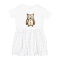 thumbnail image 1 of Inktastic Cute Owl Girls Toddler Dress, 1 of 5