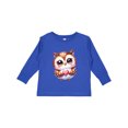 thumbnail image 1 of Inktastic Cute Owl Holding a Heart Boys or Girls Long Sleeve Toddler T-Shirt, 1 of 5