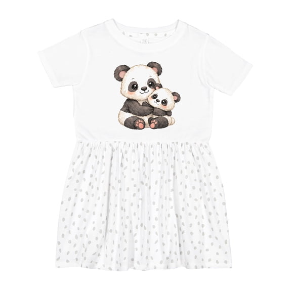 Inktastic Cute Panda Bear Girls Toddler Dress