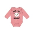thumbnail image 1 of Inktastic Cute Panda Gift for Girls Girls Long Sleeve Baby Bodysuit, 1 of 5