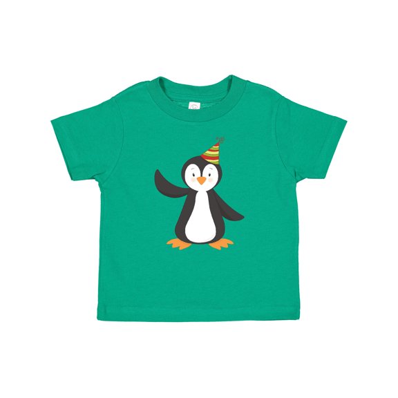 Inktastic Cute Penguin, Baby Penguin, Penguin with Party Hat Boys or Girls Baby T-Shirt