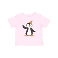 thumbnail image 1 of Inktastic Cute Penguin, Baby Penguin, Penguin with Party Hat Boys or Girls Baby T-Shirt, 1 of 5