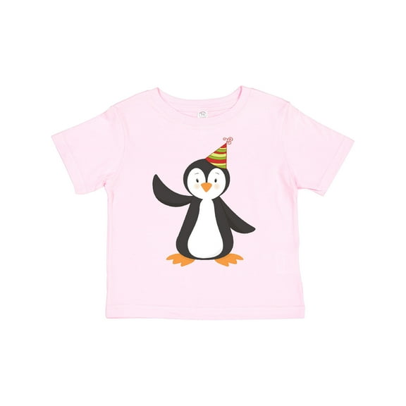 Inktastic Cute Penguin, Baby Penguin, Penguin with Party Hat Boys or Girls Toddler T-Shirt